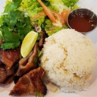 Pork Chop Rice & Salad · 