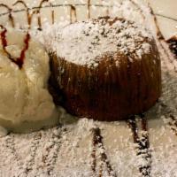 Chocolate Soufflé · Moist chocolate cake with a heart of creamy rich chocolate.