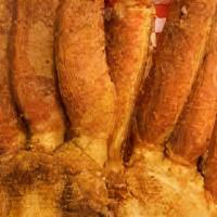 Fried Crab Legs · 2 seasoned & lightly breaded fried snow crab leg clusters with seasoned fries.