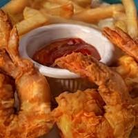 Shrimp And Chips · Eight shrimp with seasoned fries.