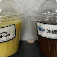 Pudding · chocolate, vanilla.