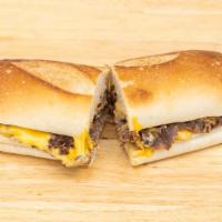 Philly Love · Steak or chicken, onions, American cheese.