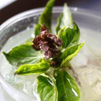 Fresh Basil Limeade Fizz · 