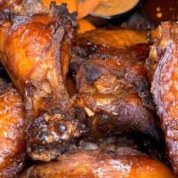 6 Wings · served naked. Choice of Sauces: “Wenzel” Buffalo, Elsie Sauce, BBQ, Sweet Heat BBQ, Teriyaki...
