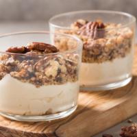 Yogurt Parfait · Delicious cup of yogurt, layered with fruit and granola.