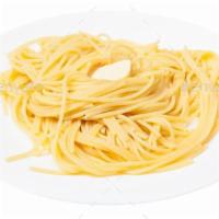 Kid'S Pasta · Either Angel Hair or Linguini with your choice of butter or red sauce.