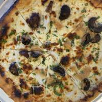 Garlic Mushroom · mushrooms with roasted garlic and caramelized onions, garnished with green onions, parmesan ...