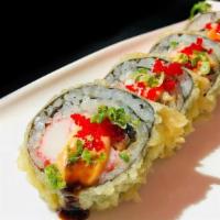 America Dream Roll · Eel, crab, and shrimp deep fried with special sauce.