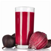 Beet Juice · Fresh juice made with Apple, carrot, ginger and beet.