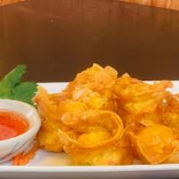 Crab Rangoon · Favorite. Fried wonton filled with cream cheese and imitation crab meat.
