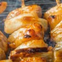 Yakitori · Marinated chicken skewers.