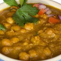 M4 Chana Masala · Chick peas curry tempered with ginger & garlic