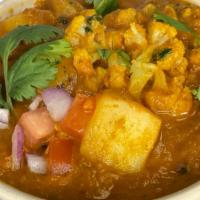 M3 Aloo Gobhi Masala (Dry) · Potato & Cauliflower cooked with spices