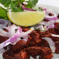B14 Chicken 65 · *Halal*Deep-fried chicken dish popular in South India as bar snack. Marinated with 65 spices