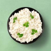 Basmati Rice · Our long grain aromatic basmati rice steamed to perfection.