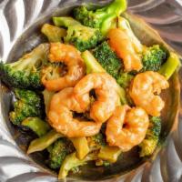 Shrimp With Broccoli / Camarones Con Brocoli · 