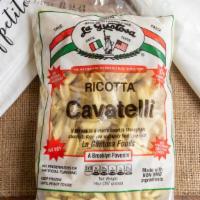 Ricotta Cavatelli, 14 Oz Bag · Fresh Ricotta Cheese blended into the pasta dough results in a heavenly Cavatelli.