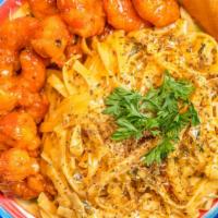Jumbo Barbecue Shrimp - Itis With Crinkle Fries · Five jumbo tiger shrimp-itis are marinade to perfection in Jamaican jerk sauce. Jerk powder ...