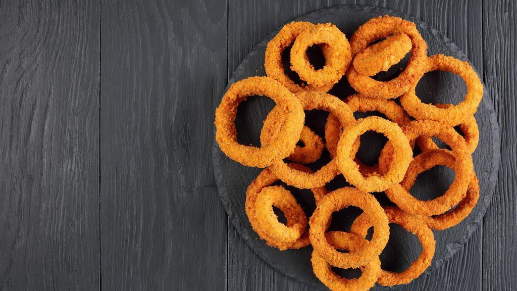 Onion Rings · Homemade battered onion rings.