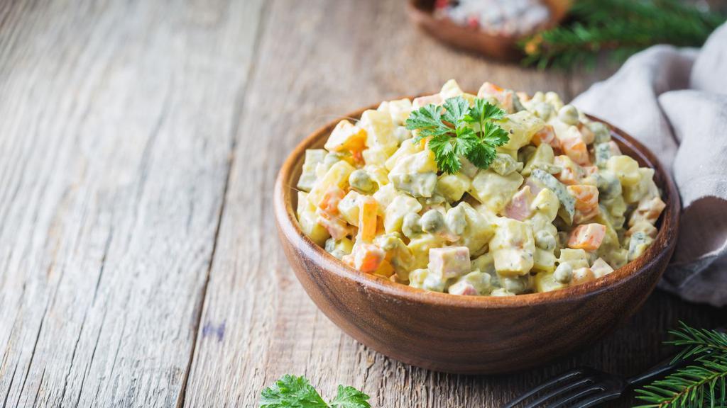 Potato Salad · Delicious cold potato salad made with yellow mustard, celery, and kosher salt and fresh ground pepper.