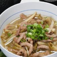 Pickled Cabbage Pork Noodle Soup榨菜肉丝面 · 