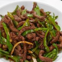 Szechuan Shredded Beef With Hot Pepper  小椒牛肉丝 · 