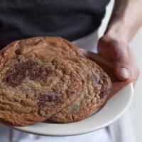 Quarter Pounders · Three giant homemade chocolate chip cookies.