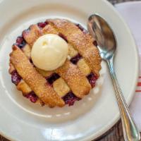 Blueberry Pie · almond cookie crust , port wine vanilla ice cream