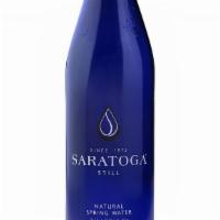 Bottled Water · Local natural spring still water from Saratoga Springs, 12 oz bottle