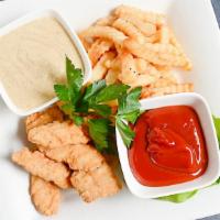 12 Pc Chicken Fingers · 12pc. Chicken Fingers served with ketchup or honey mustard