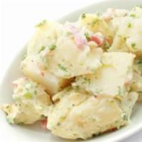 Potato Salad · Freshly prepared potato salad, mixed with fresh potatoes, mixed seasoning and mayo.