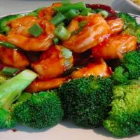 Shrimp With Broccoli芥兰虾 · 