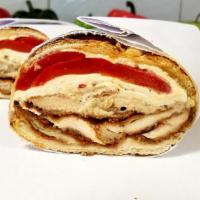 Chicken Fiesta · Chicken cutlet, melted fresh mozzarella, roasted red peppers and our spicy mayo on a toasted...