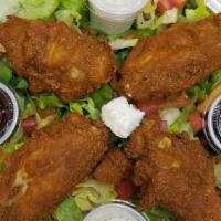 Buffalo Wings Platter · Comes with rice and salad.