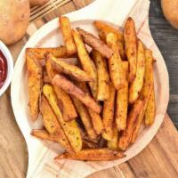 Home Fries · Rustic cut, seasoned, skillet browned potatoes.