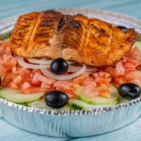 Grilled Salmon Salad · 