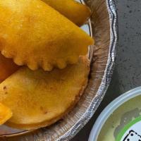 Empanada Deal: 6 For $15 · 6 handcrafted empanadas made with your choice of meat.

Empanadas are served with a crispy c...