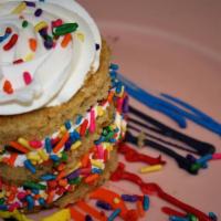Funfetti Cake (3 Inch) · 3 layers of our Vanilla cake, filled with our Vanilla Buttercream and coated with tons of Ra...
