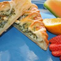 Spinach & Feta Pastry · Try something savory! Spinach and Feta Cheese wrapped in buttery puff pastry and toasted to ...