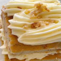 Carrot Cake (3 Inch) · 3 layers of our spiced Carrot Cake layered with our smooth and sweet Cream Cheese Frosting, ...