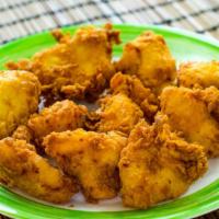 Chicharon De Pollo Sin Hueso (Crunchy Cracklin Chicken Boneless) · Includes one rice choice and one side dish of your choice.