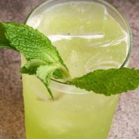 Indian-Style Lemonade · Lemonade with fresh mint, ginger and chaat masala.