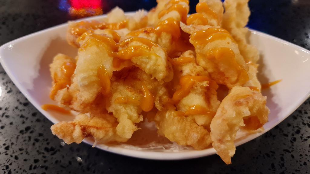Rock Shrimp Appetizer · Deep-fried shrimp with chef made special sauce.