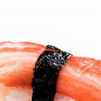 Crab Stick (Kani) · Sashimi: thinly sliced raw fish
OR
Sushi: thinly sliced piece of raw fish over rice.