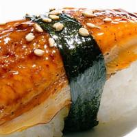 Eel · Sashimi: thinly sliced raw fish
OR
Sushi: thinly sliced piece of raw fish over rice.