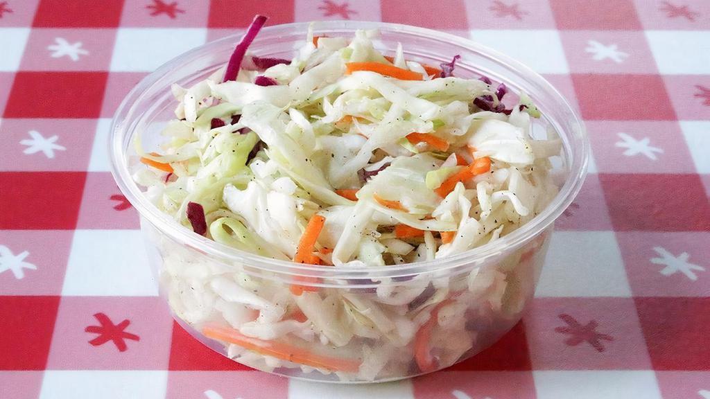 Side Of Ma'S Slaw · A meal sized portion of Ma's Slaw. A light, vinegar-based slaw, straight out of Ma’s recipe book. Vegan, gluten and dairy free.