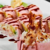 Victoria Secret Roll · New. Shrimp tempura, cucumber, avocado, crab meat wrapped in soybean paper with eel sauce.