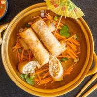 Crispy Spring Roll · Glass noodles and vegetables served with house sauce.
