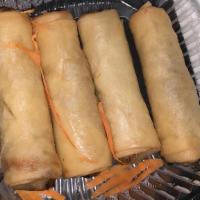 Spring Rolls · Mixed vegetables and glass noodles served with plum sauce.