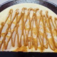 Lotus Biscoff Crepe · Lotus Biscoff cookie butter spread, powdered sugar